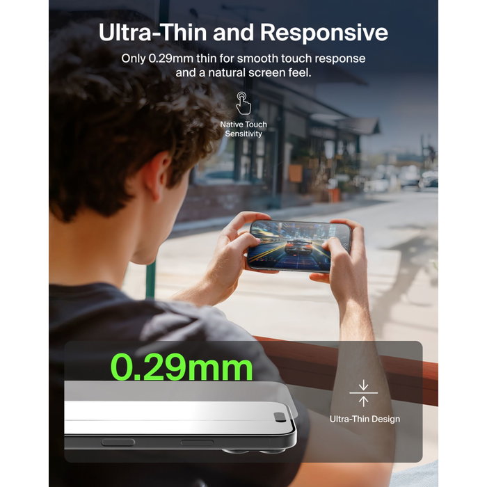 Belkin UltraGlass 2 Screen Protector para iPhone 17 Pro OVA193hq