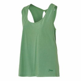 Camiseta para Mujer sin Mangas Joluvi Bambu Tank Mujer Verde Verde Verde oscuro