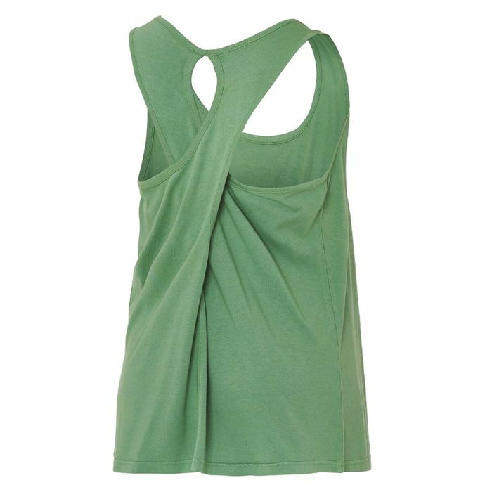 Camiseta para Mujer sin Mangas Joluvi Bambu Tank Mujer Verde Verde Verde oscuro