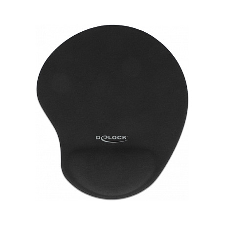 DeLOCK Almohadilla para ratón ergonómica con gel, Negro