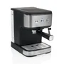 Princess 249441 Máquina de Café Espresso Semi-Automática de 20 Bares, 1.5 L, para Cápsulas y Café Molido, Negro/Acero Inoxidable