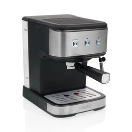 Princess 249441 Máquina de Café Espresso Semi-Automática de 20 Bares, 1.5 L, para Cápsulas y Café Molido, Negro/Acero Inoxidable