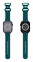 Celly Correa Silicona para Apple Watch 42 44 45 mm Verde Cierre Doble Hebilla - WBANDSIL44GN