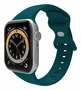 Celly Correa Silicona para Apple Watch 42 44 45 mm Verde Cierre Doble Hebilla - WBANDSIL44GN
