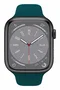 Celly Correa Silicona para Apple Watch 42 44 45 mm Verde Cierre Doble Hebilla - WBANDSIL44GN