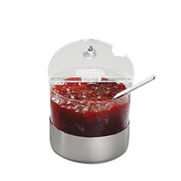 APS Bol Refrigerado Moderno - 1 Litro de Capacidad para Buffet y Exposición, Policarbonato, 14 cm Diámetro x 11.5 cm Alto