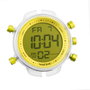 Watxandco RWA1743 Reloj Digital Unisex Transparente con Esfera Verde