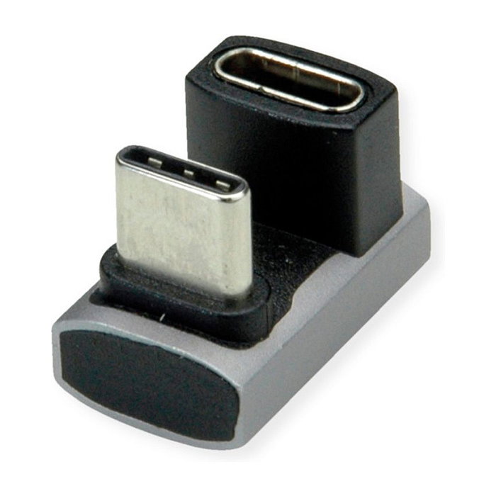 ROLINE Adaptador USB4 Gen 3x2 USB Type C Macho a Hembra, Plata ROLINE Adaptador USB4 Gen 3x2 USB Type C Macho a Hembra, Plata
