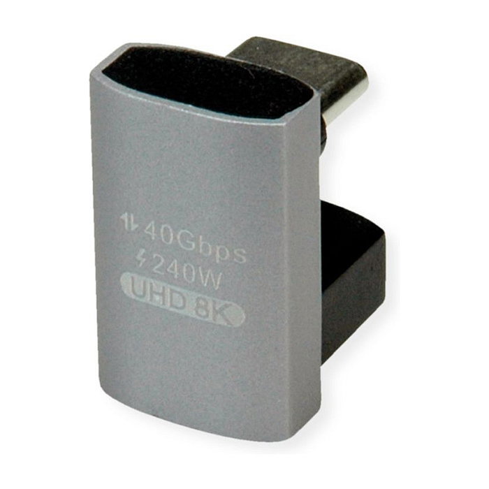 ROLINE Adaptador USB4 Gen 3x2 USB Type C Macho a Hembra, Plata ROLINE Adaptador USB4 Gen 3x2 USB Type C Macho a Hembra, Plata