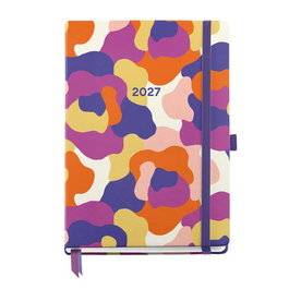 MIQUELRIUS Agenda Anual 2027 con Tapa Extra y Goma Plus Camuflaje