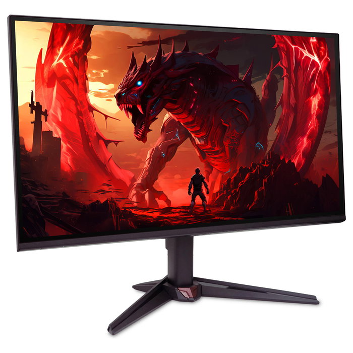 Acer Nitro VG240YP6b - Monitor Gaming IPS Full HD 23.8" (60,5 cm) 144Hz 1ms, AMD FreeSync, 99% sRGB, Altavoces, Negro/Rojo