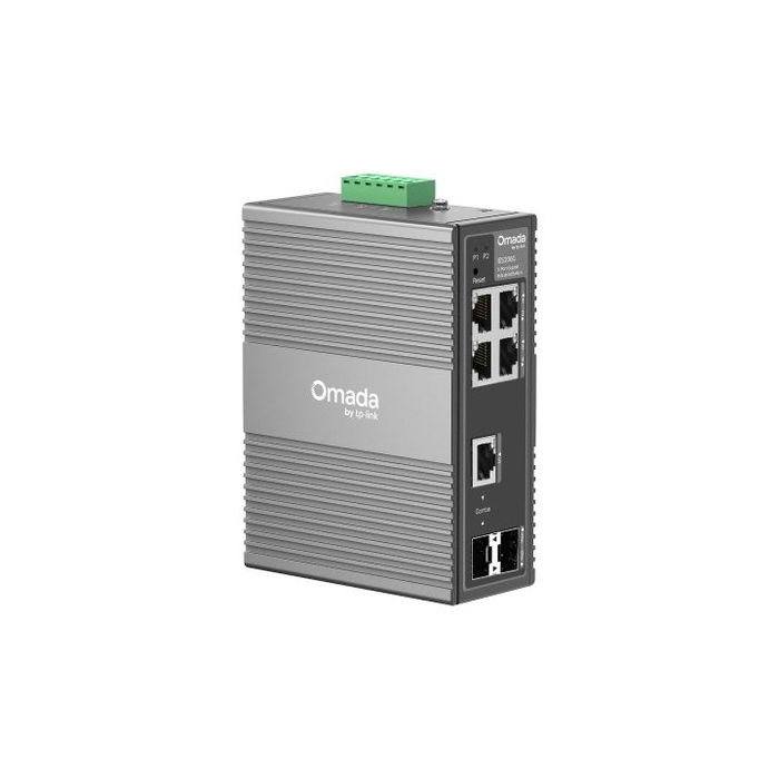 TP-Link IES206G Switch Gestionable Industrial L2, 4 Puertos Gigabit RJ-45, 2 SFP, -40°C a 75°C, Montaje DIN, 9-60 V DC, para Automatización