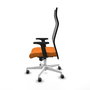 PIQUERAS Y CRESPO Sillón Albacete con Mecanismo Sincro, Naranja y Negro