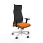 PIQUERAS Y CRESPO Sillón Albacete con Mecanismo Sincro, Naranja y Negro