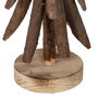 Figura Árbol Marrón Madera Paulonia 27 X 27 X 88 cm