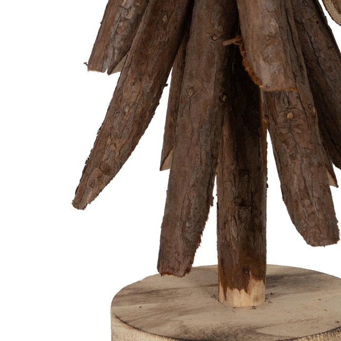 Figura Árbol Marrón Madera Paulonia 27 X 27 X 88 cm