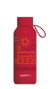 QUOKKA Botella Termo 510ml Cherry Red con Diseño Granada y Love, Personalizada - Acero Inoxidable, Aislamiento Térmico