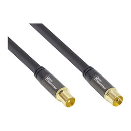 Good Connections Cable de antena TV SmartFLEX negro 1m