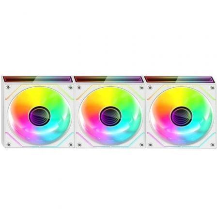 Mars Gaming MF-3DPROKIT/ 12cm Ventiladores ARGB Blanco (Pack 3) con HUB y Mando a Distancia Mars Gaming MF-3DPROKIT/ 12cm Ventiladores ARGB Blanco (Pack 3) con HUB y Mando a Distancia