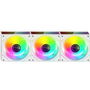 Mars Gaming MF-3DPROKIT/ 12cm Ventiladores ARGB Blanco (Pack 3) con HUB y Mando a Distancia