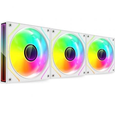 Mars Gaming MF-3DPROKIT/ 12cm Ventiladores ARGB Blanco (Pack 3) con HUB y Mando a Distancia Mars Gaming MF-3DPROKIT/ 12cm Ventiladores ARGB Blanco (Pack 3) con HUB y Mando a Distancia