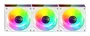 Mars Gaming Kit 3 Ventiladores MF-3D PRO Blanco ARGB 120mm