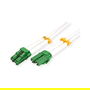 ROLINE LWL-Kabel Duplex 21.15.8631, 2 m, OS2 Monomodo, LC/APC (LC-APC/LC-APC), stahlarmiert, LSOH, weiss