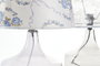 DKD Home Decor Lámpara de Sobremesa de Cristal con Flores Multicolor