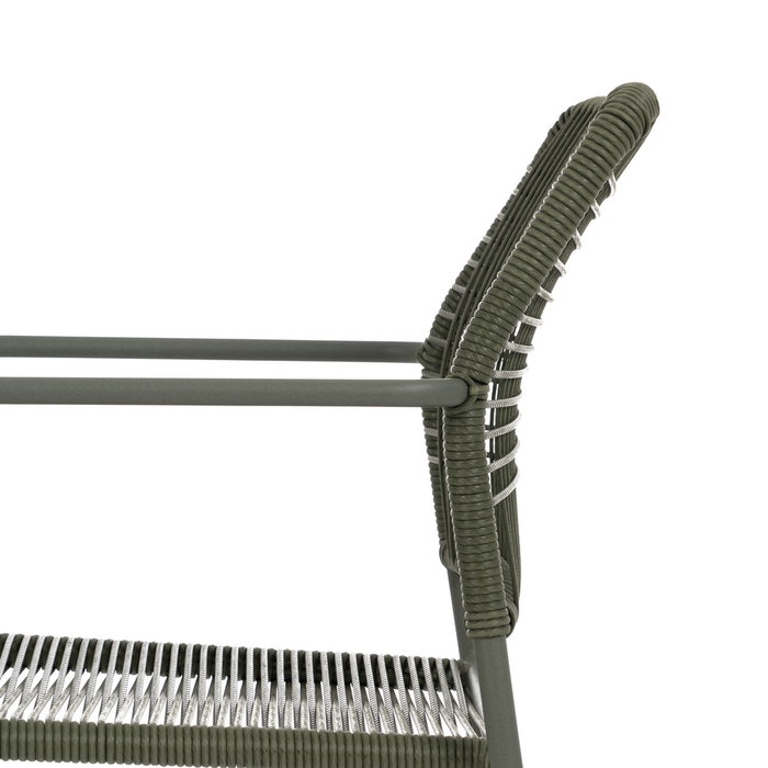 Silla Apilable Verde Acero Exterior 53 X 63 X 78 cm (Set de 2) Silla Apilable Verde Acero Exterior 53 X 63 X 78 cm (Set de 2)