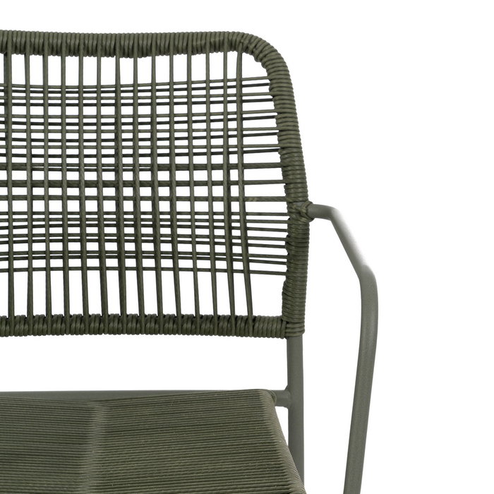Silla Apilable Verde Acero Exterior 53 X 63 X 78 cm (Set de 2) Silla Apilable Verde Acero Exterior 53 X 63 X 78 cm (Set de 2)