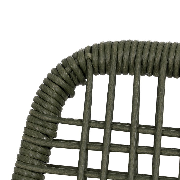 Silla Apilable Verde Acero Exterior 53 X 63 X 78 cm (Set de 2) Silla Apilable Verde Acero Exterior 53 X 63 X 78 cm (Set de 2)