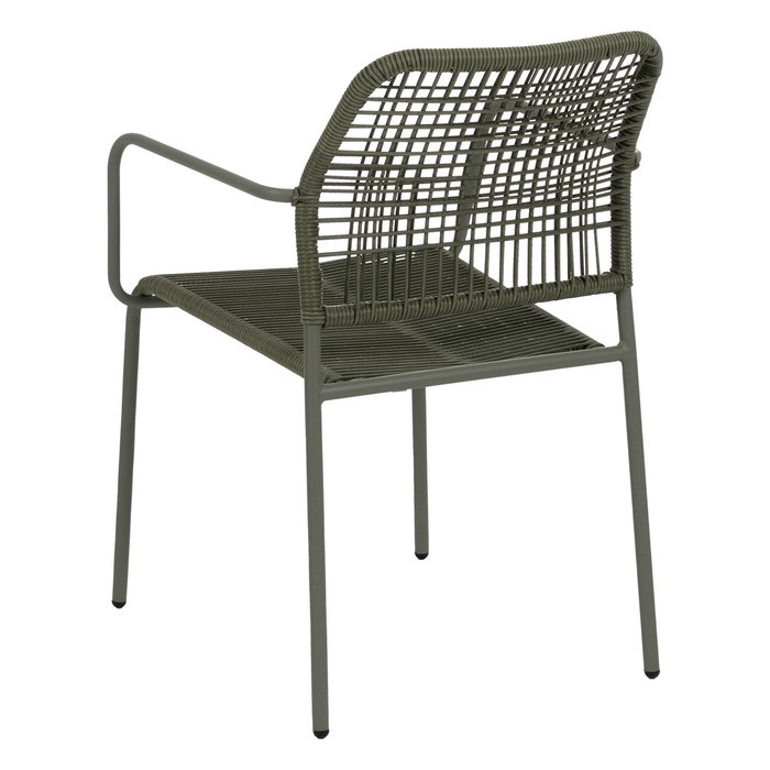 Silla Apilable Verde Acero Exterior 53 X 63 X 78 cm (Set de 2) Silla Apilable Verde Acero Exterior 53 X 63 X 78 cm (Set de 2)