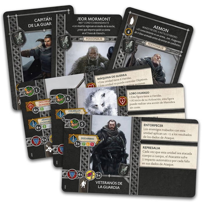 CMON Juego Mesa Canción de Hielo y Fuego: Pack de facción Guardia de la Noche