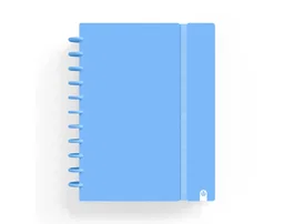 Carchivo Ingeniox Cuaderno Archivador A4 80 Hojas Cuadriculadas Foam Azul Pastel