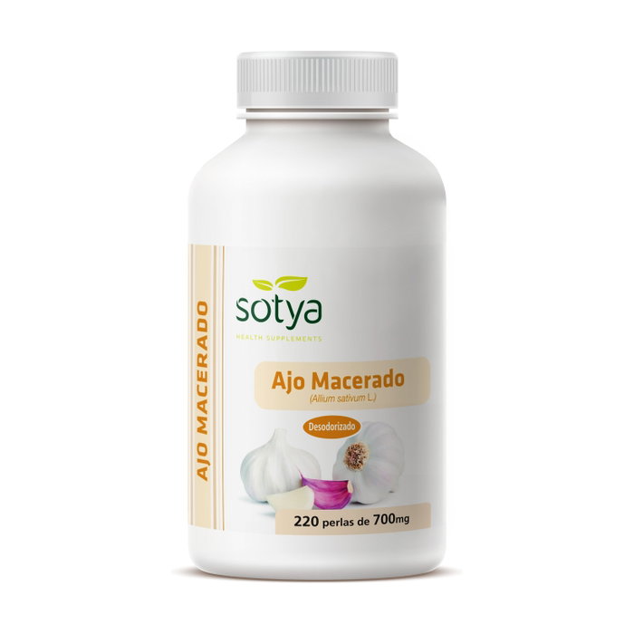Sotya Ajo Macerado 220 Perlas de 700mg Sotya Ajo Macerado 220 Perlas de 700mg