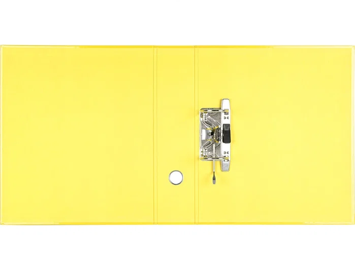 Liderpapel Archivador de Palanca A4 Amarillo Lomo 80mm