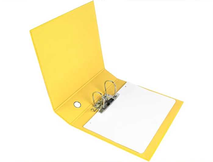 Liderpapel Archivador de Palanca A4 Amarillo Lomo 80mm