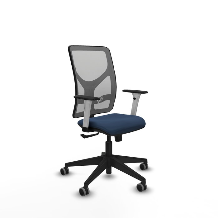 PIQUERAS Y CRESPO Silla de oficina Motilla con mecanismo Sincro, Azul marino y Gris PIQUERAS Y CRESPO Silla de oficina Motilla con mecanismo Sincro, Azul marino y Gris
