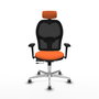 PIQUERAS Y CRESPO Silla de oficina Jorquera con mecanismo Sincro/Traslack Naranja/Negro