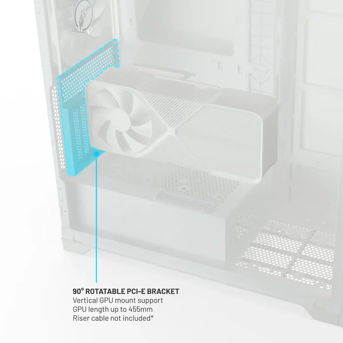 Valkyrie VK02 Lite White Caja de PC Midi Tower Blanco con Vidrio Templado