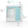 Valkyrie VK02 Lite White Caja de PC Midi Tower Blanco con Vidrio Templado