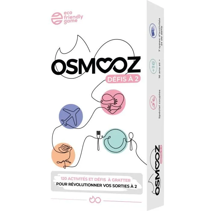 Osmooz JUD1698136268982 Juego de Parejas Desafíos - Juego de Cartas y Mesa para 2 - Regalo Original para Parejas