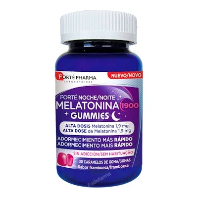 FORTE PHARMA Melatonina Gummies 30 Caramelos Goma Frambuesa Noche FORTE PHARMA Melatonina Gummies 30 Caramelos Goma Frambuesa Noche