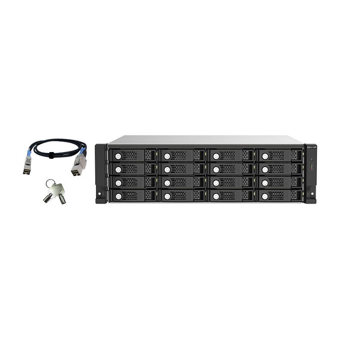 QNAP TL-R1620Sep-RP Caja de Expansión JBOD Rack 3U, 16 Bahías Hot-Swap SAS-3/SATA III 12 Gbps, con SAS Expander y Fuente Redundante QNAP TL-R1620Sep-RP Caja de Expansión JBOD Rack 3U, 16 Bahías Hot-Swap SAS-3/SATA III 12 Gbps, con SAS Expander y Fuente Redundante