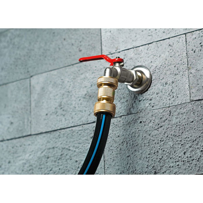 Cellfast Conector Rápido Manguera Latón Brass 6 Bar ¾ Pulg Blister