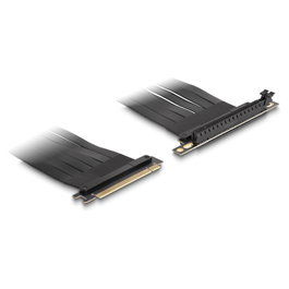 DeLOCK Riser Karte PCI Express x16 Stecker zu x16 Slot 90° gewinkelt mit Kabel 30 cm