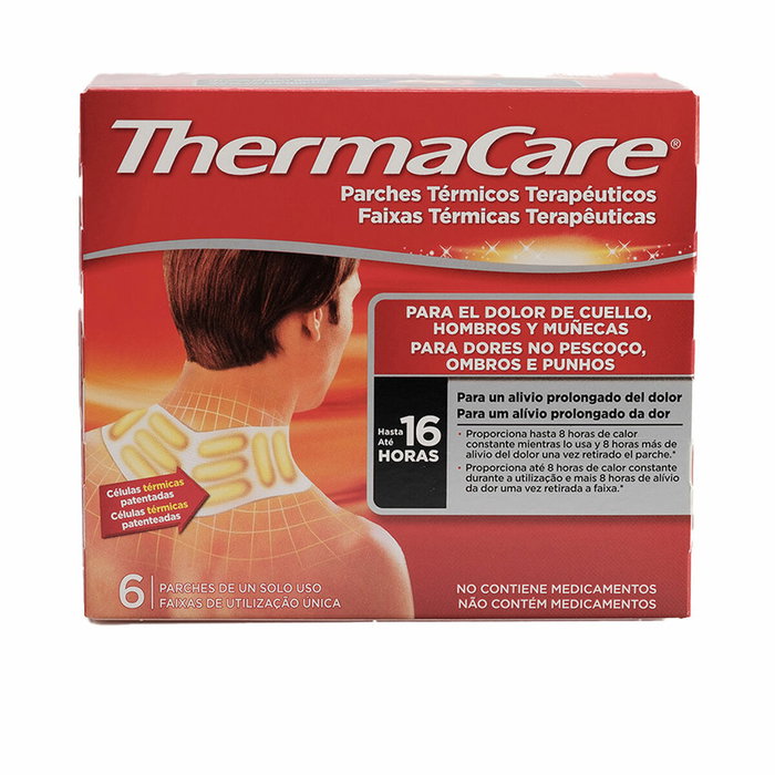 Thermacare Parche Térmico Terapéutico para Cuello, Hombro y Muñeca - 6 Unidades Thermacare Parche Térmico Terapéutico para Cuello, Hombro y Muñeca - 6 Unidades
