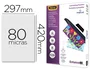 Fellowes Fundas de Plastificar A3 80 Micras Brillo Pack de 100