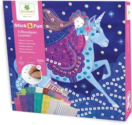 Sycomore Mosaicos AAAPN64951 Stick'N Fun Unicornios Edades 5+