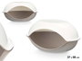 Mascow Cama Mascota Cubierta Gris 58 x 37 cm (Set de 6)